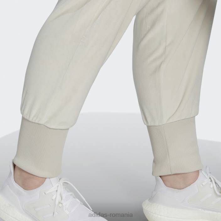Adidas pantaloni de jogging confortabili din velur Holidayz din aluminiu (mărime plus) femei aluminiu 2JBN10780