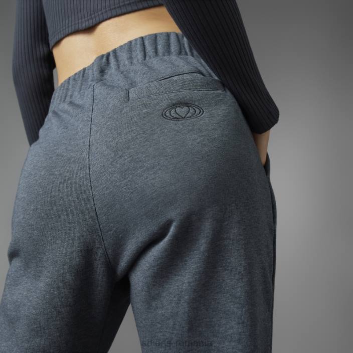 Adidas pantaloni de jogging gri închis pentru ziua Îndrăgostiților femei erica gri închis 2JBN16481