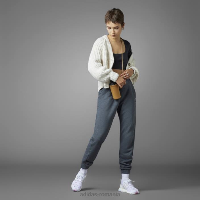 Adidas pantaloni de jogging gri închis pentru ziua Îndrăgostiților femei erica gri închis 2JBN16481