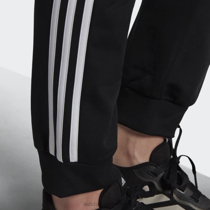 Adidas pantaloni de încălzire negru primegreen essentials, subțiri, conici, cu trei dungi femei negru 2JBN16475