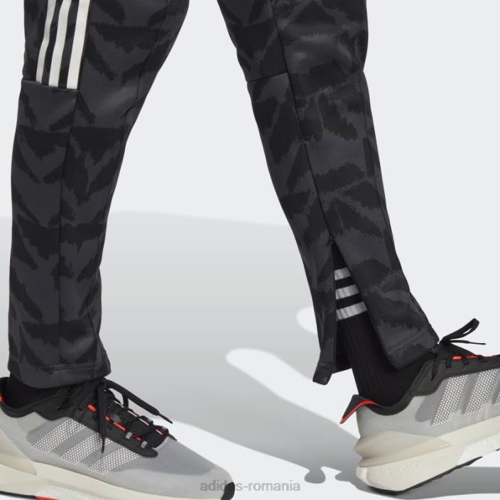 Adidas pantaloni de sport de stil de viață tiro, carbon adidas femei carbon/negru/multicolor/alb 2JBN9558