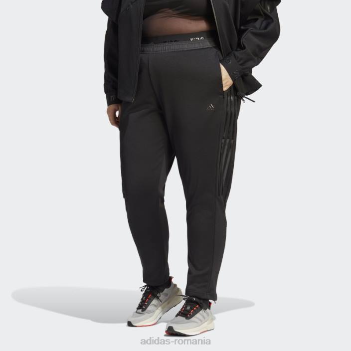 Adidas pantaloni de sport tiro costum-up advanced (plus size) negri femei negru 2JBN9103