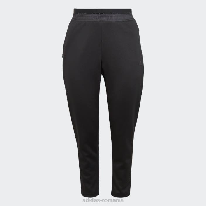 Adidas pantaloni de sport tiro costum-up advanced (plus size) negri femei negru 2JBN9103