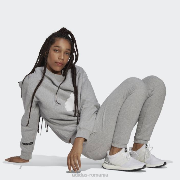 Adidas pantaloni de trening gri mediu femei gri mediu 2JBN2401