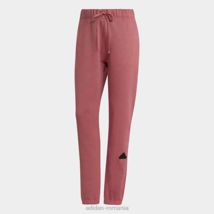 Adidas pantaloni de trening roșii femei roșu 2JBN2282