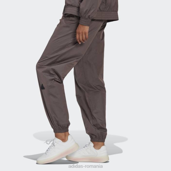 Adidas pantaloni țesuți violet femei violet/negru 2JBN2291