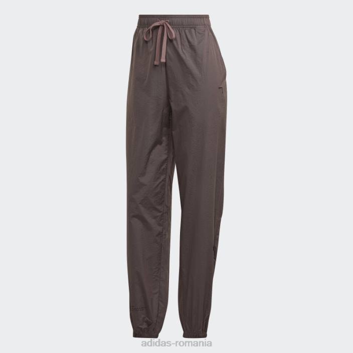 Adidas pantaloni țesuți violet femei violet/negru 2JBN2291