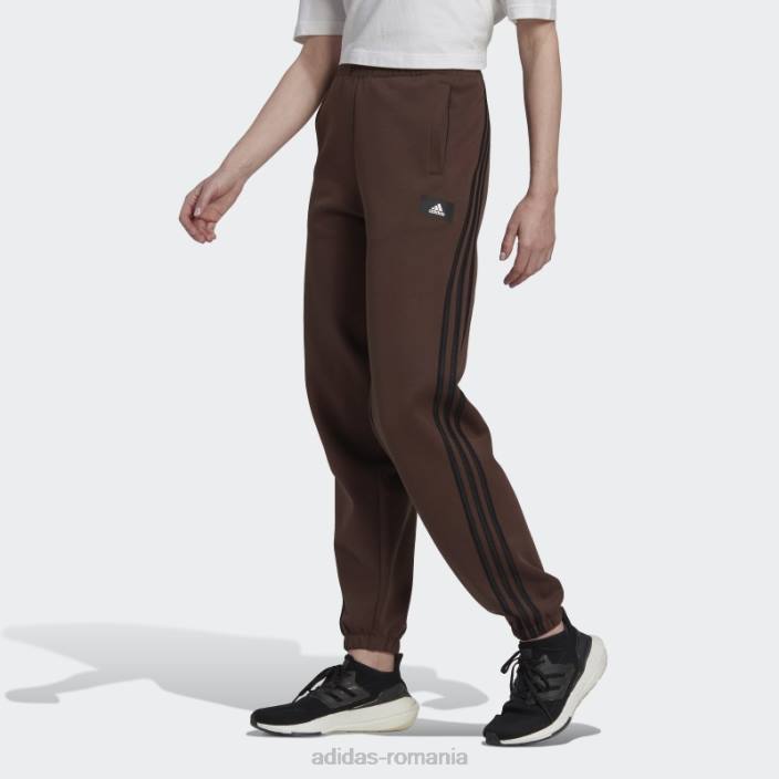 Adidas pantaloni maro cu 3 dungi icoane viitoare femei maro 2JBN2746
