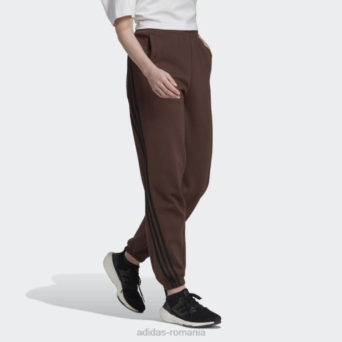 Adidas pantaloni maro cu 3 dungi icoane viitoare femei maro 2JBN2746
