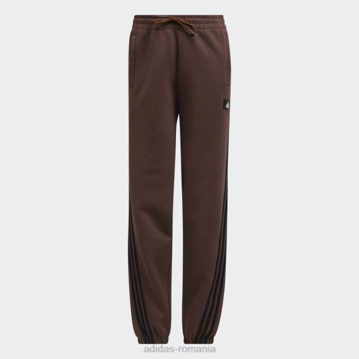 Adidas pantaloni maro cu 3 dungi icoane viitoare femei maro 2JBN2746