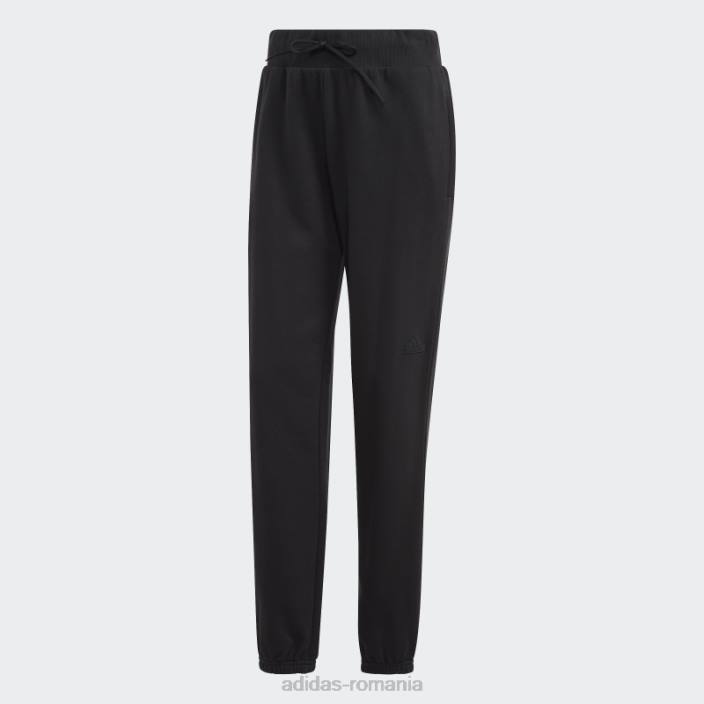 Adidas pantaloni negri city escape cu ajustări regulate femei negru 2JBN9076