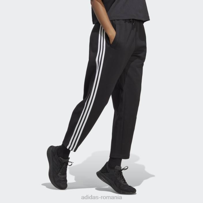Adidas pantaloni negri cu 3 dungi cu icoane viitoare adidas femei negru 2JBN2385