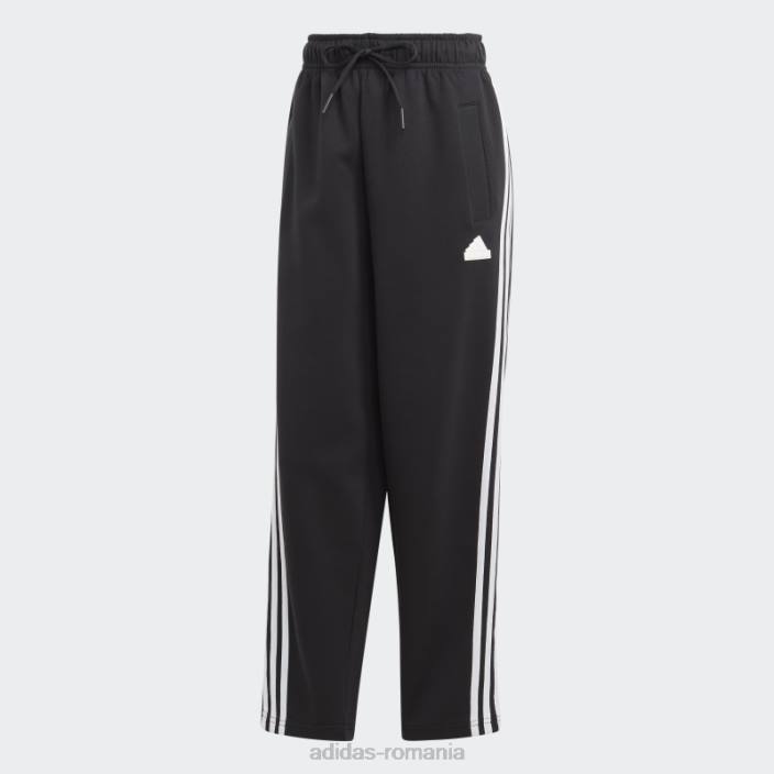 Adidas pantaloni negri cu 3 dungi cu icoane viitoare adidas femei negru 2JBN2385