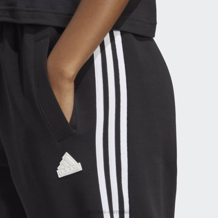 Adidas pantaloni negri cu 3 dungi cu icoane viitoare adidas femei negru 2JBN2385