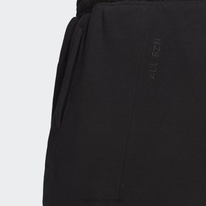 Adidas pantaloni negri din fleece all szn (plus mărime) femei negru 2JBN8932