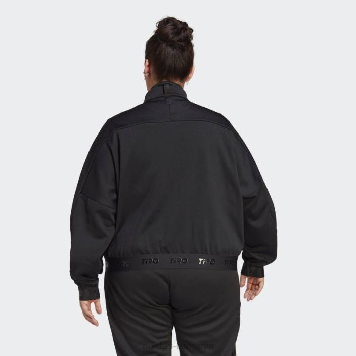Adidas pantaloni negru cu costum Tiro avansat (mărime plus) femei negru 2JBN9095