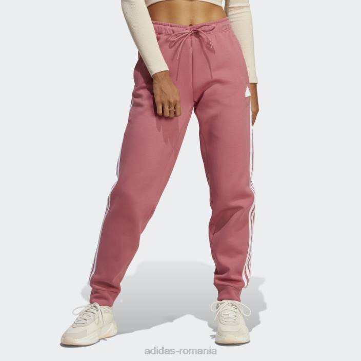 Adidas pantaloni obișnuiți cu 3 dungi icoane viitoare roz femei roz 2JBN9113