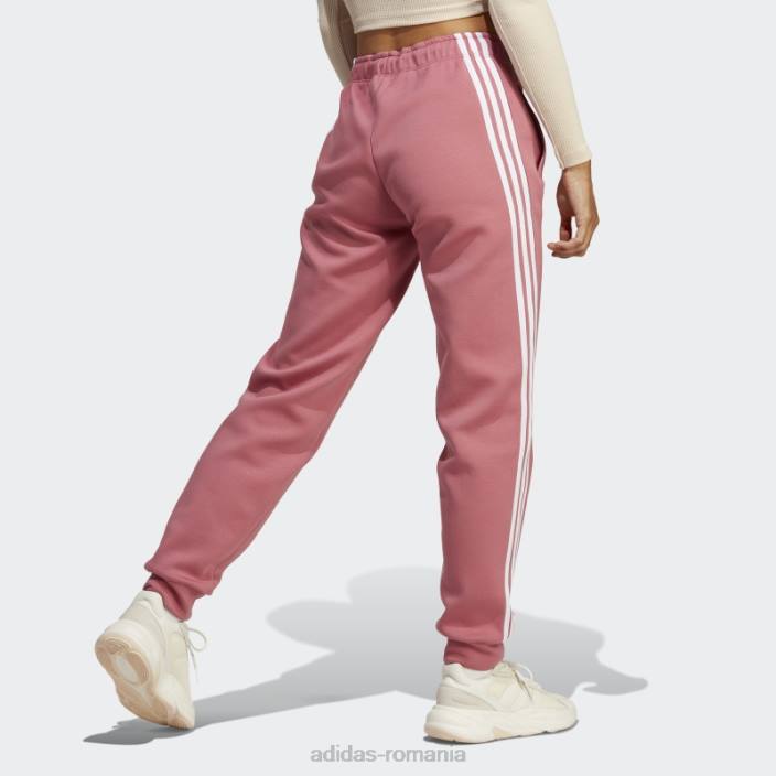 Adidas pantaloni obișnuiți cu 3 dungi icoane viitoare roz femei roz 2JBN9113