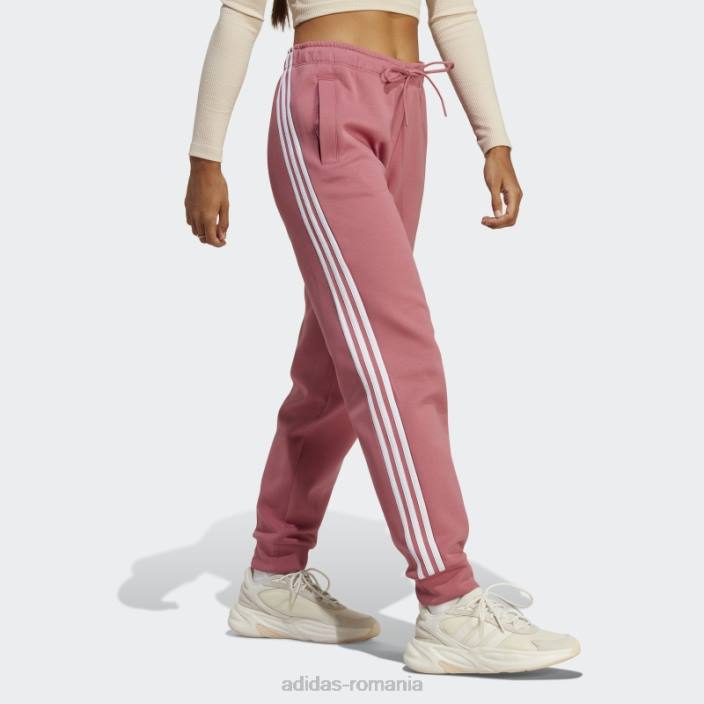 Adidas pantaloni obișnuiți cu 3 dungi icoane viitoare roz femei roz 2JBN9113