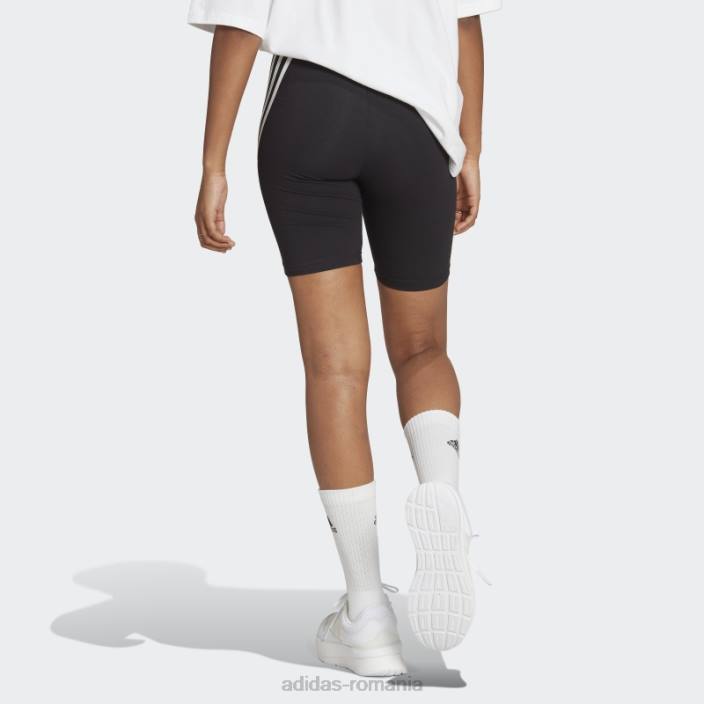 Adidas pantaloni scurți adidas pentru biciclete cu 3 dungi cu iconițe negre futures femei negru 2JBN8955