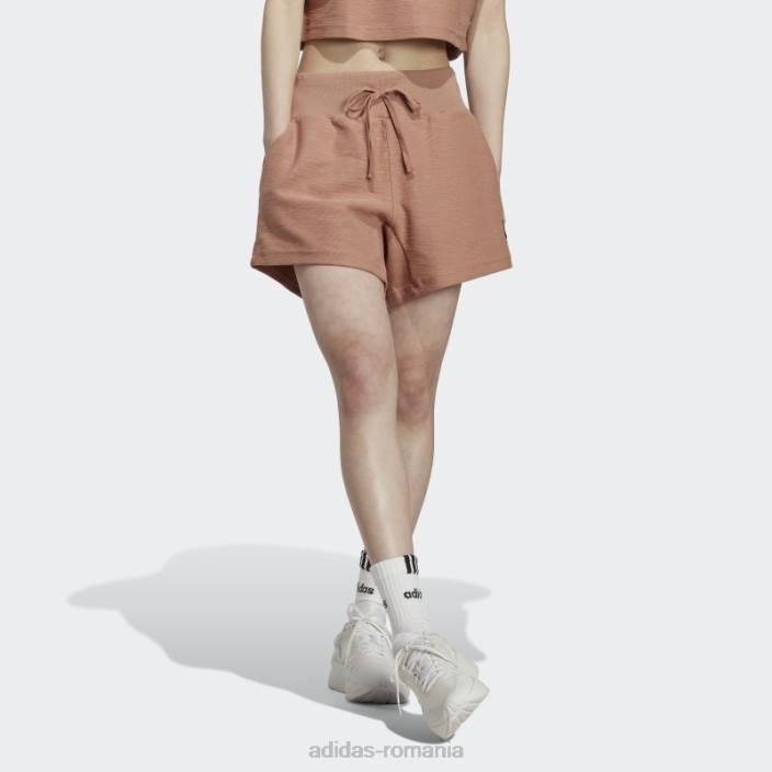 Adidas pantaloni scurți cly lounge terry loop femei lut 2JBN9532