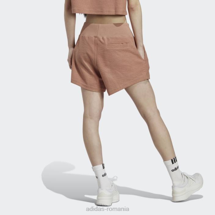 Adidas pantaloni scurți cly lounge terry loop femei lut 2JBN9532
