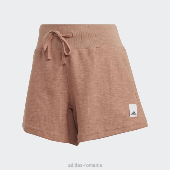 Adidas pantaloni scurți cly lounge terry loop femei lut 2JBN9532