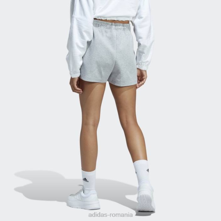 Adidas pantaloni scurți cu 3 dungi gri mediu viitor icons femei gri mediu 2JBN9310