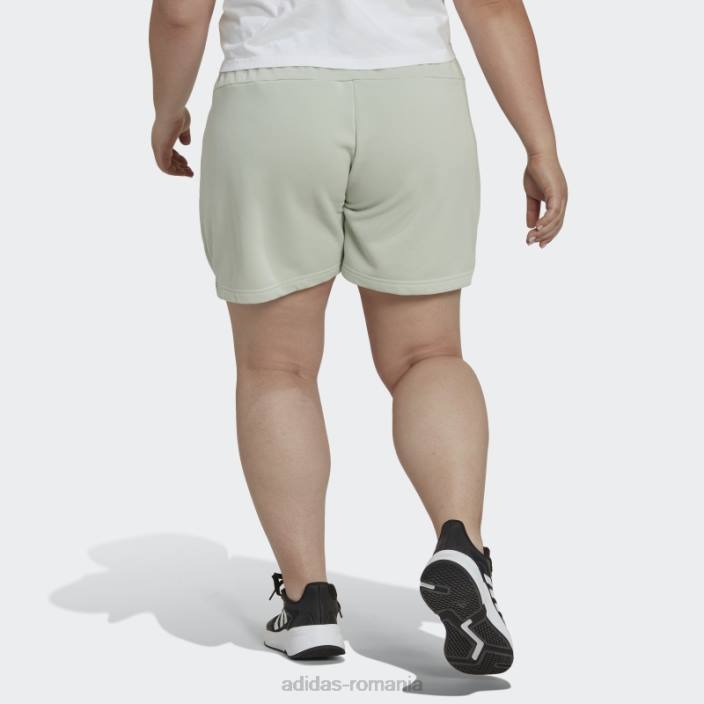 Adidas pantaloni scurți cu logo subțire green essentials (plus mărime) adidas femei verde/alb 2JBN9861