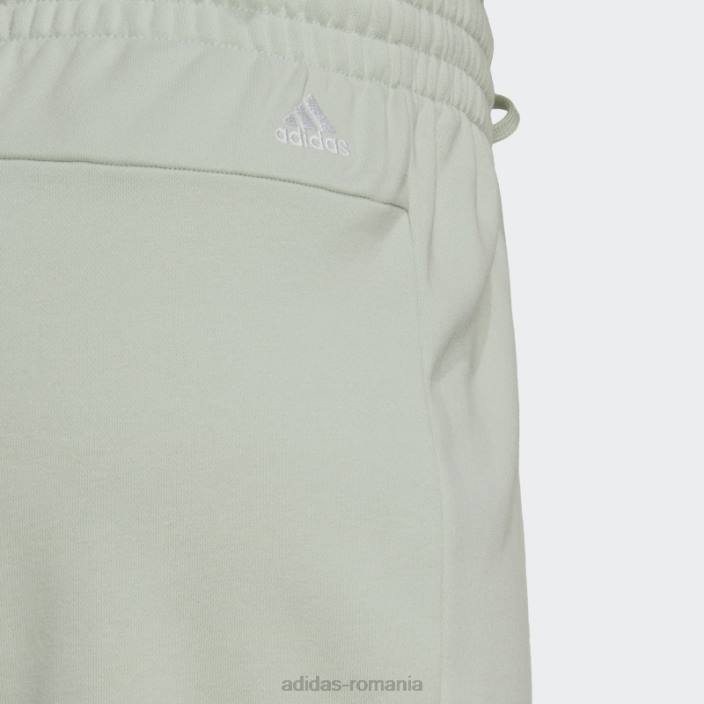 Adidas pantaloni scurți cu logo subțire green essentials (plus mărime) adidas femei verde/alb 2JBN9861