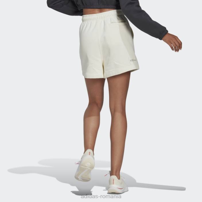 Adidas pantaloni scurți de transpirație albi femei alb 2JBN2582