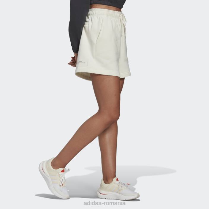 Adidas pantaloni scurți de transpirație albi femei alb 2JBN2582