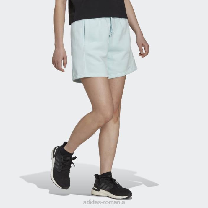 Adidas pantaloni scurți din lână albastru all szn femei albastru 2JBN10451