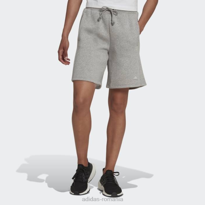 Adidas pantaloni scurți din lână gri mediu all szn adidas femei gri mediu 2JBN9243