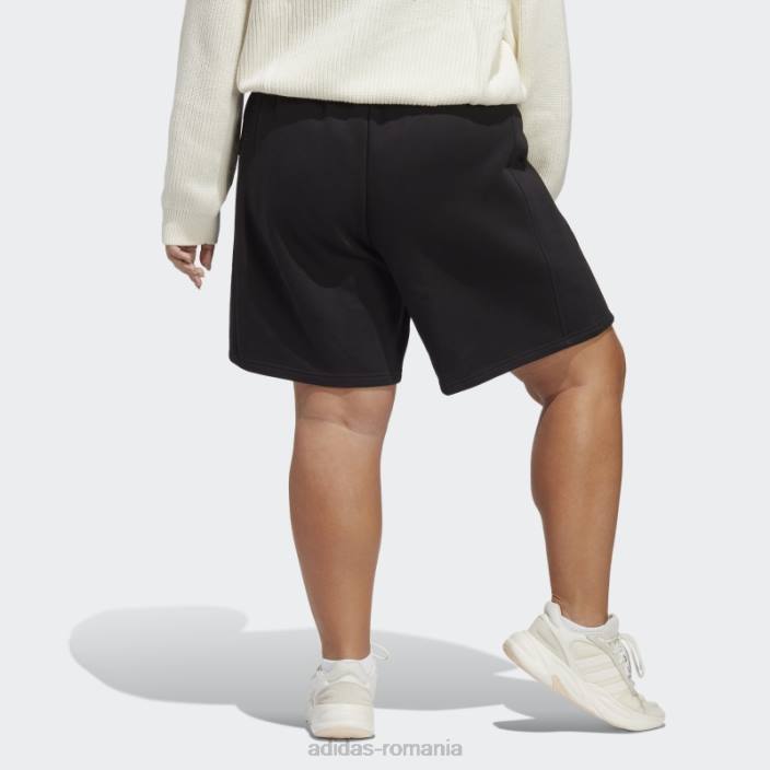 Adidas pantaloni scurți din lână negri all szn (plus mărime) fashion femei negru 2JBN9839