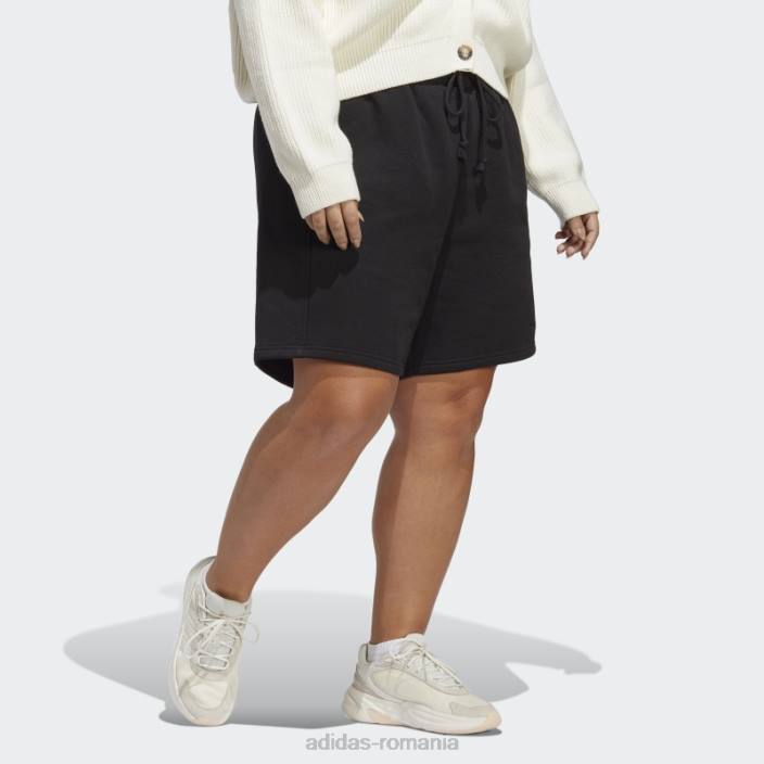 Adidas pantaloni scurți din lână negri all szn (plus mărime) fashion femei negru 2JBN9839