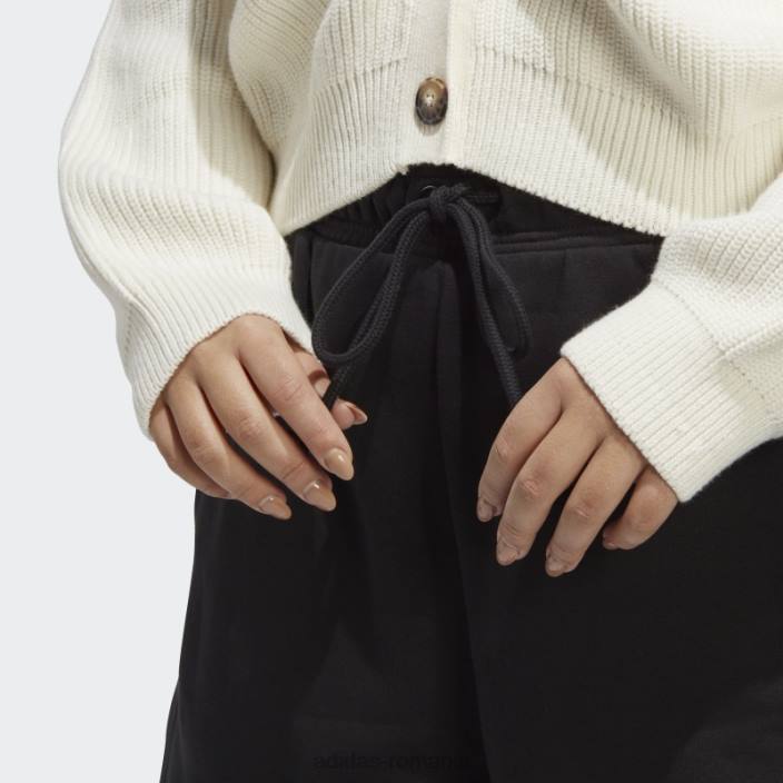Adidas pantaloni scurți din lână negri all szn (plus mărime) fashion femei negru 2JBN9839