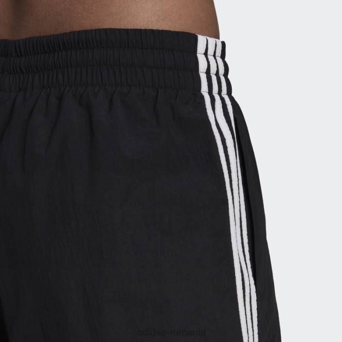 Adidas pantaloni scurți țesuți cu 3 dungi negre (loose fit) adidas femei alb negru 2JBN10227