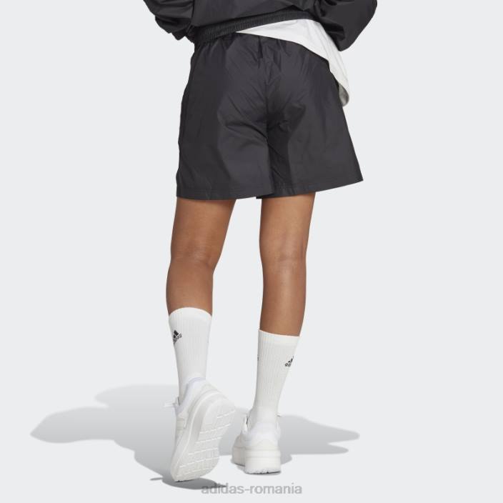 Adidas pantaloni scurți țesuți cu icoane viitoare negre femei negru 2JBN2309