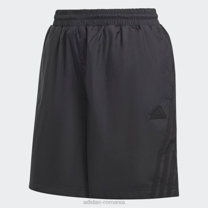 Adidas pantaloni scurți țesuți cu icoane viitoare negre femei negru 2JBN2309