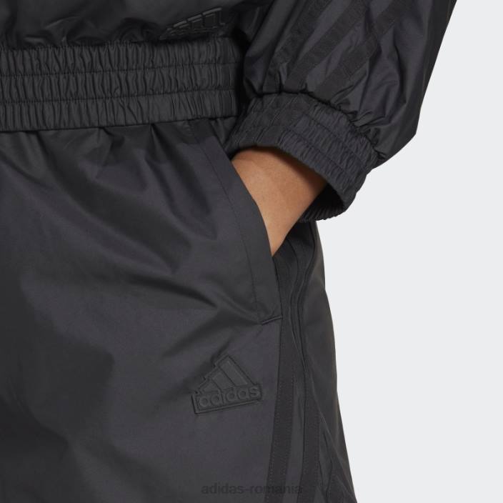 Adidas pantaloni scurți țesuți cu icoane viitoare negre femei negru 2JBN2309