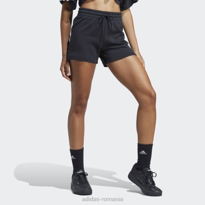 Adidas pantaloni scurți liniar french terry essentials alb femei alb negru 2JBN16951