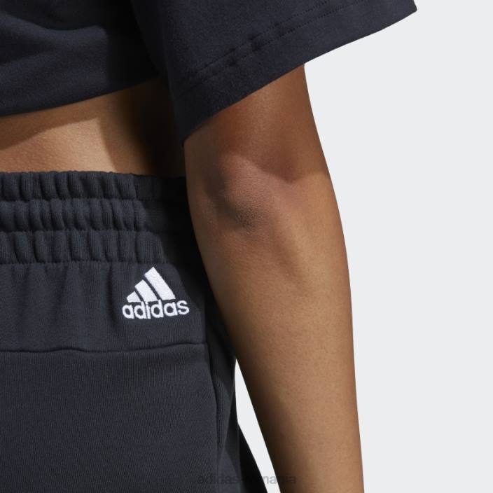 Adidas pantaloni scurți liniar french terry essentials alb femei alb negru 2JBN16951