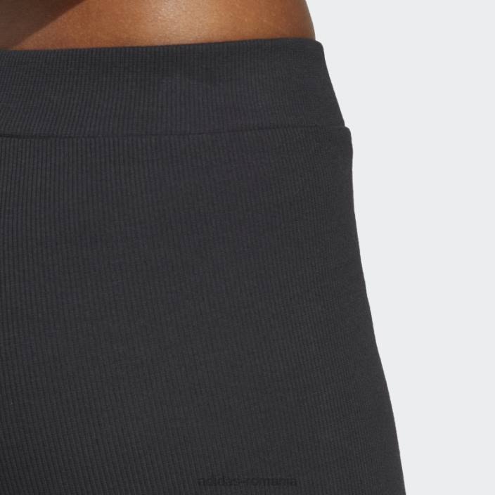 Adidas pantaloni scurți lounge rib booty negri adidas femei negru 2JBN9510