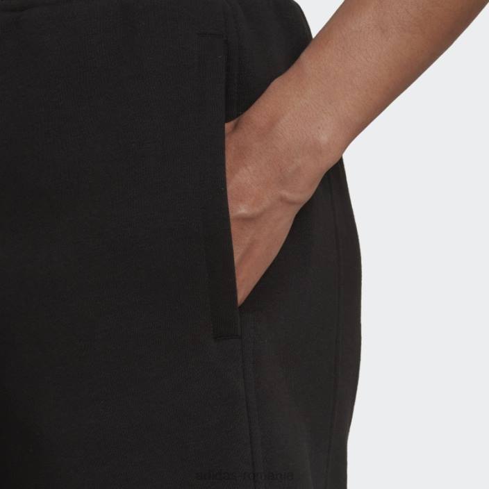 Adidas pantaloni scurți negri all szn fleece femei negru 2JBN8861