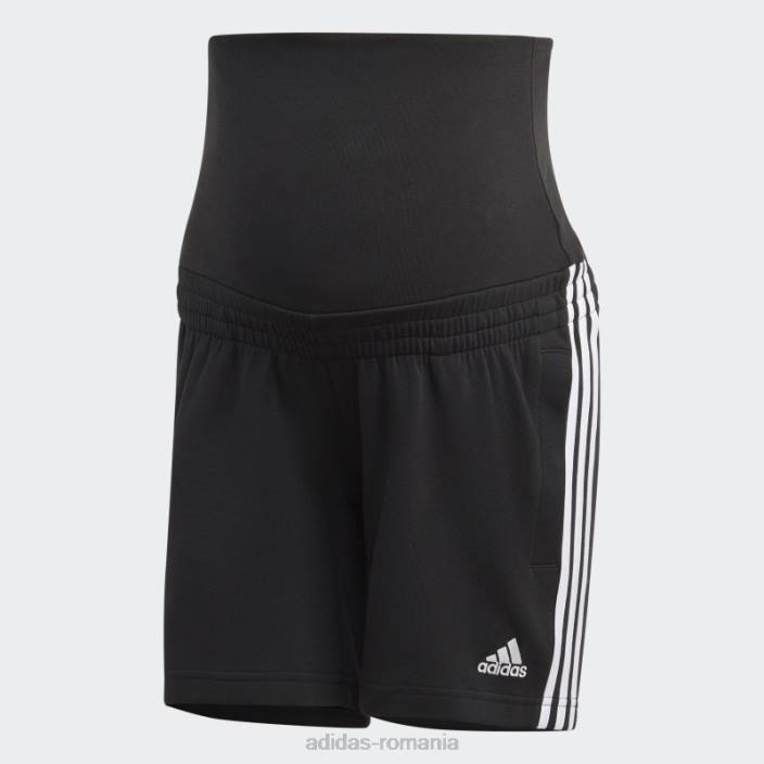 Adidas pantaloni scurți negri de maternitate femei alb negru 2JBN16997