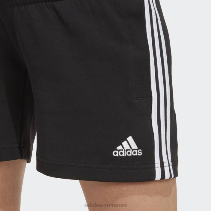 Adidas pantaloni scurți negri de maternitate femei alb negru 2JBN16997