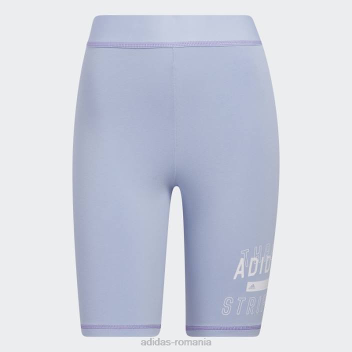 Adidas pantaloni scurți pentru biciclete sport statement albastru alba femei zori albastre 2JBN9677