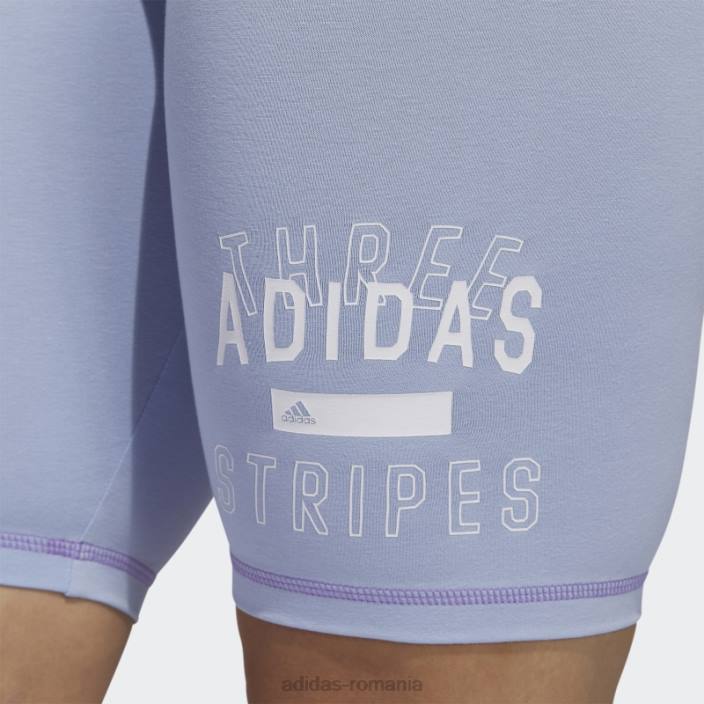 Adidas pantaloni scurți pentru biciclete sport statement albastru alba femei zori albastre 2JBN9677