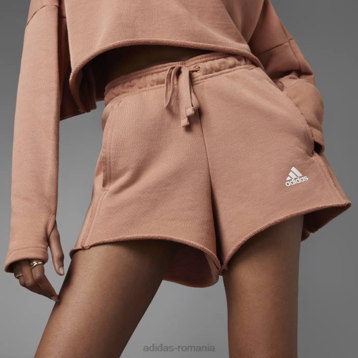 Adidas pantaloni scurți relaxați cu talie înaltă colectiv power argilă adidas femei lut 2JBN9480